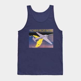 Vintage Travel Poster, Florida From the Air Tank Top